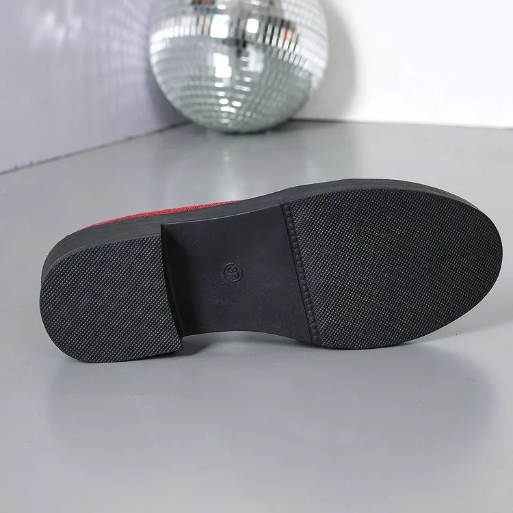 Azahra - Elegant Slip-On Loafers With Bow