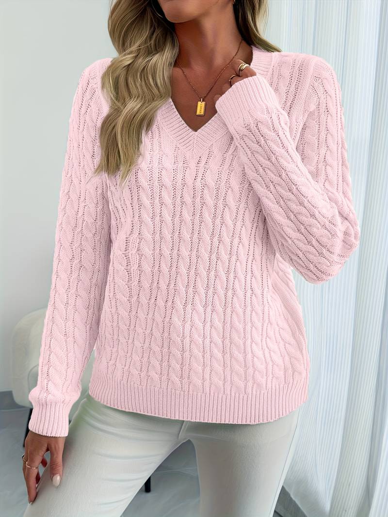 Sivanit - Long Sleeve Ribbed Sweater