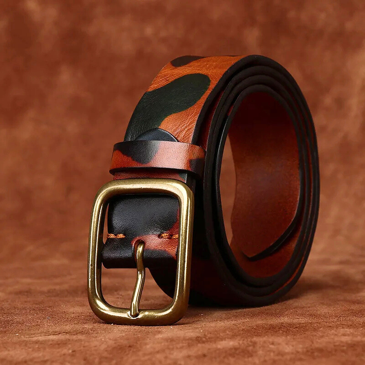 Lacy - Frontier Camo Genuine Leather Belt
