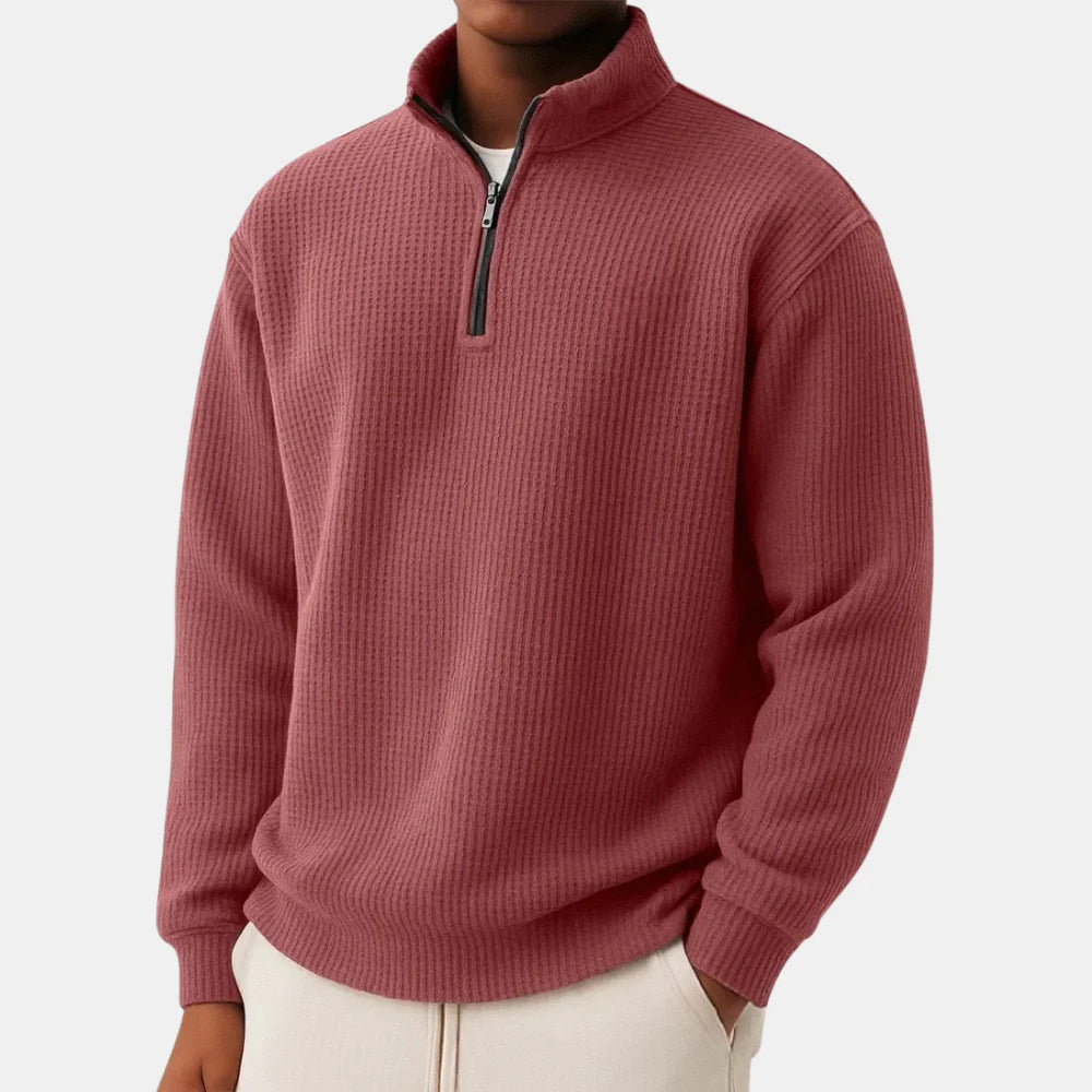 Shachar - Casual Zip-Up Sweater