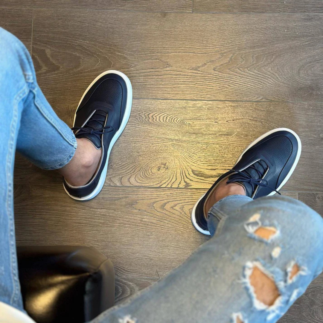 Corentin - Thick Sole Leather Sneaker