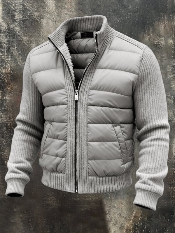 Kylian - Vintage Knitted Patchwork Outdoor Jacket