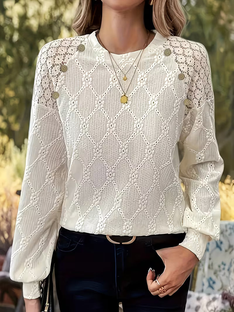 Carys - Patterned Blouse With Long Sleeves