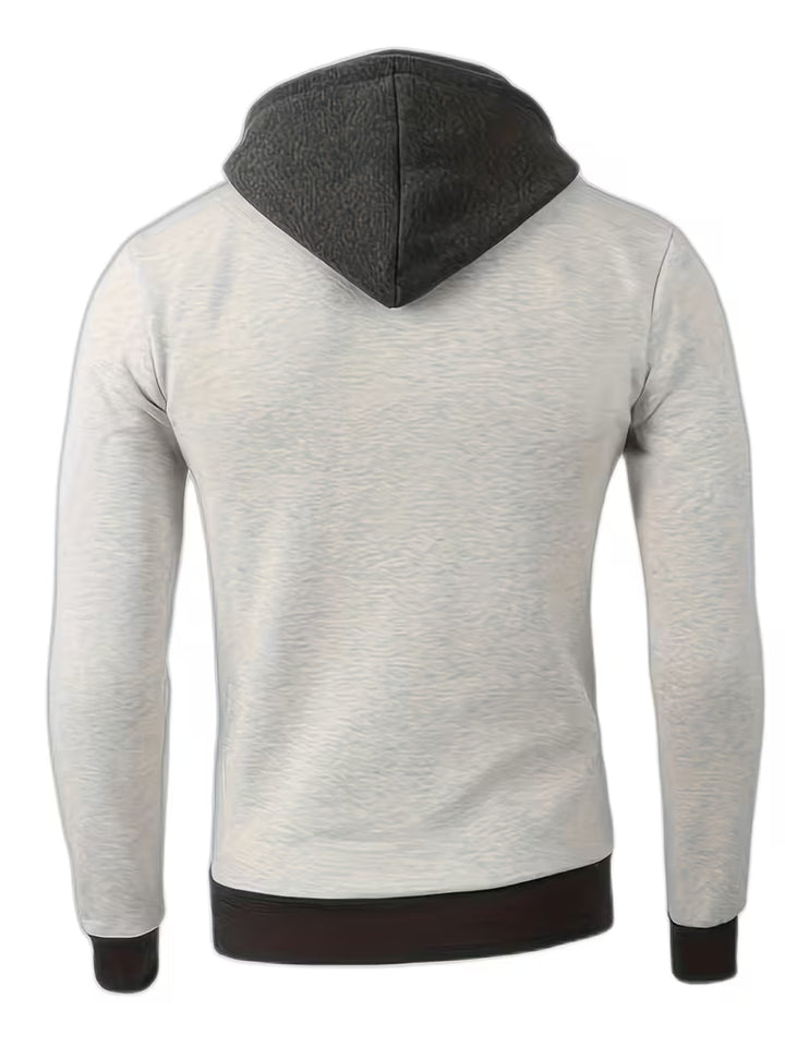 Griffiths - Regular Fit Long Sleeve Quarter Zip Hoodie