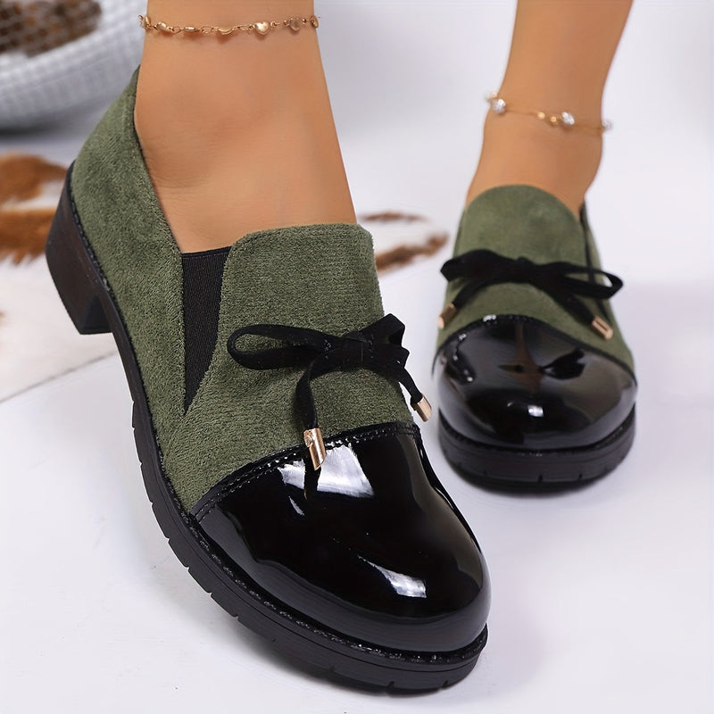 Virna - Elegant Non-Slip Loafers With Bow