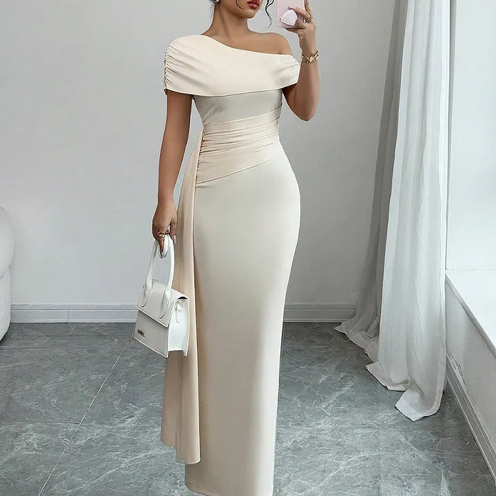 Lisete - Elegant One Shoulder Maxi Dress
