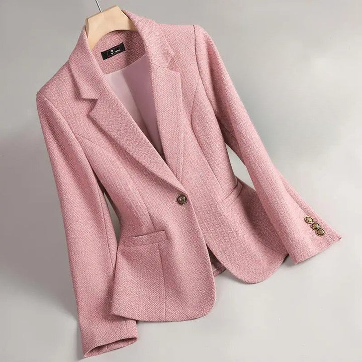 Cesira - Herringbone Tweed Blazer