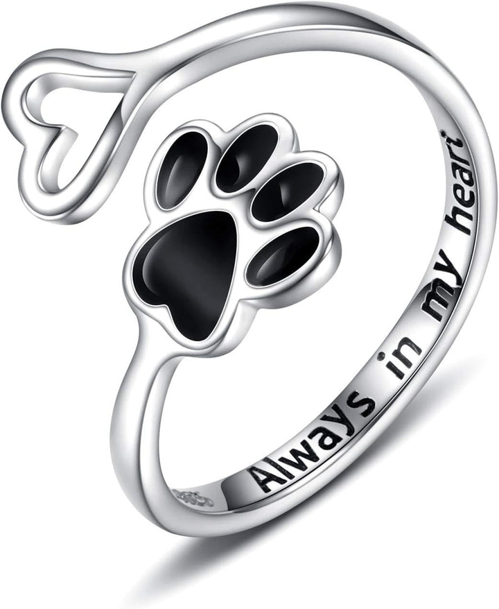 HeartPaw - Handmade Ring with Paw and Heart
