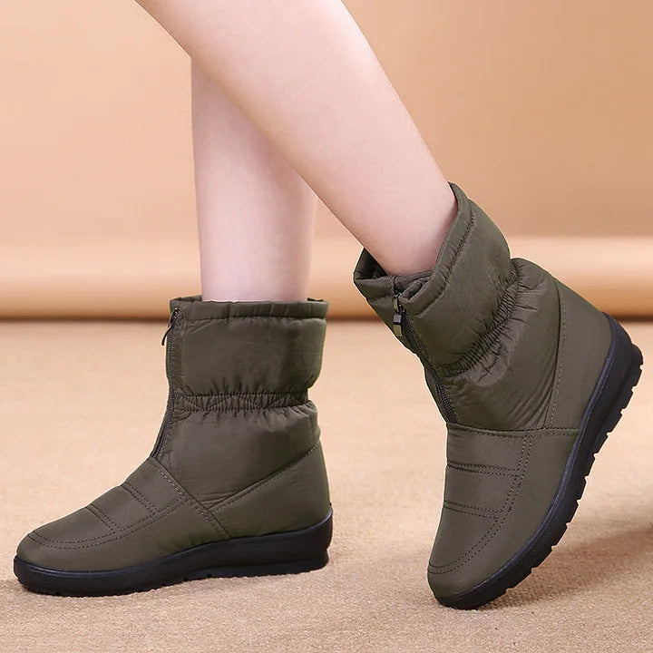 Afonia - Water Resistant Snow Boots with Zipper