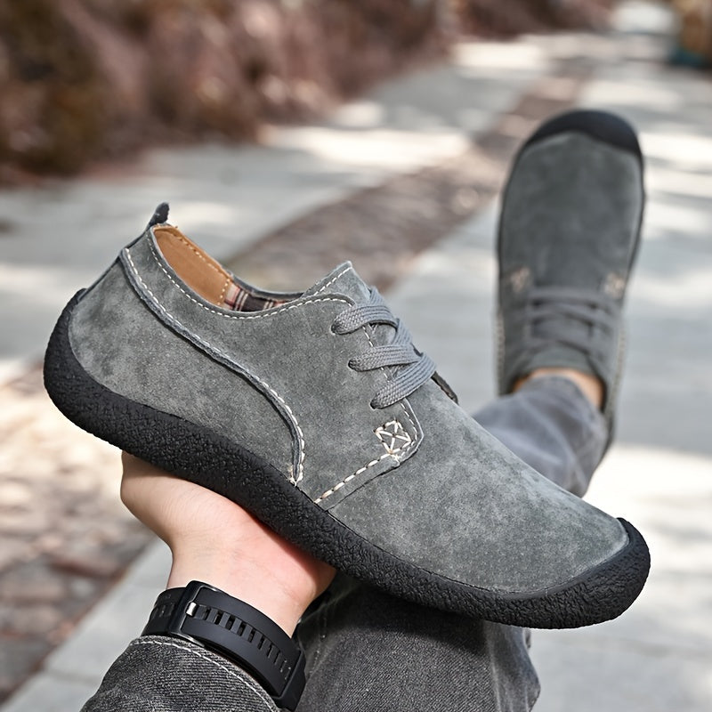 Boyce - Suede Lace-Up Leather Shoes