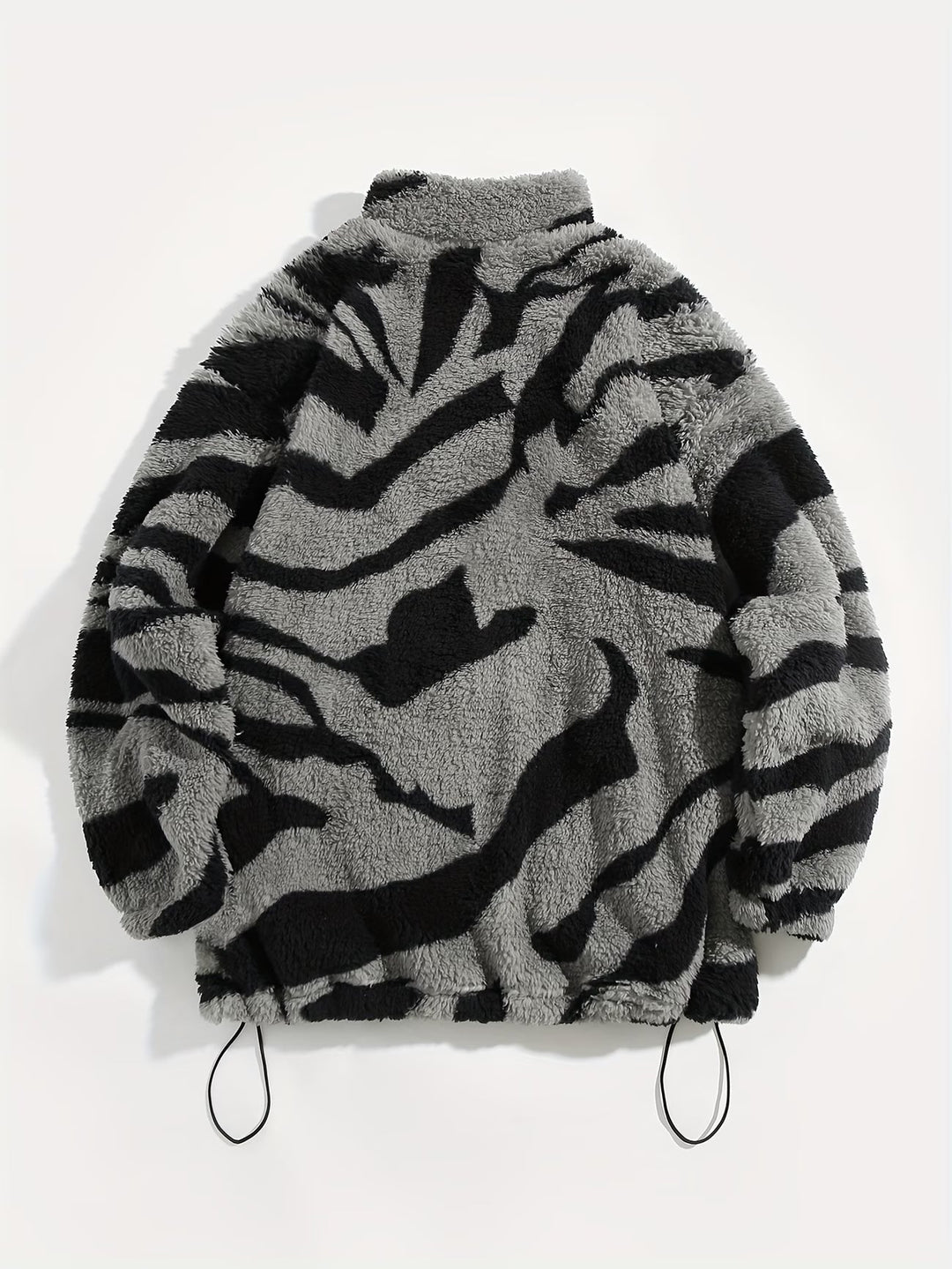 Anelalina - Long Sleeve Geometric Print Jacket