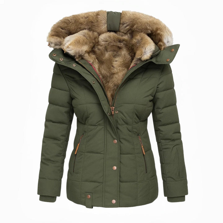 Barbra - Fur Lined Hooded Winter Coat