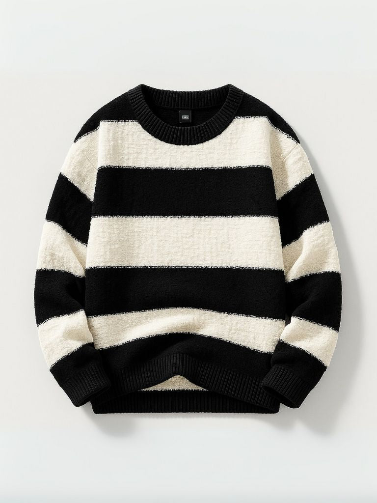 Jorren - Round Neck Striped Sweater