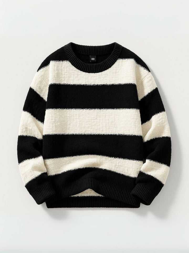 Jorren - Round Neck Striped Sweater