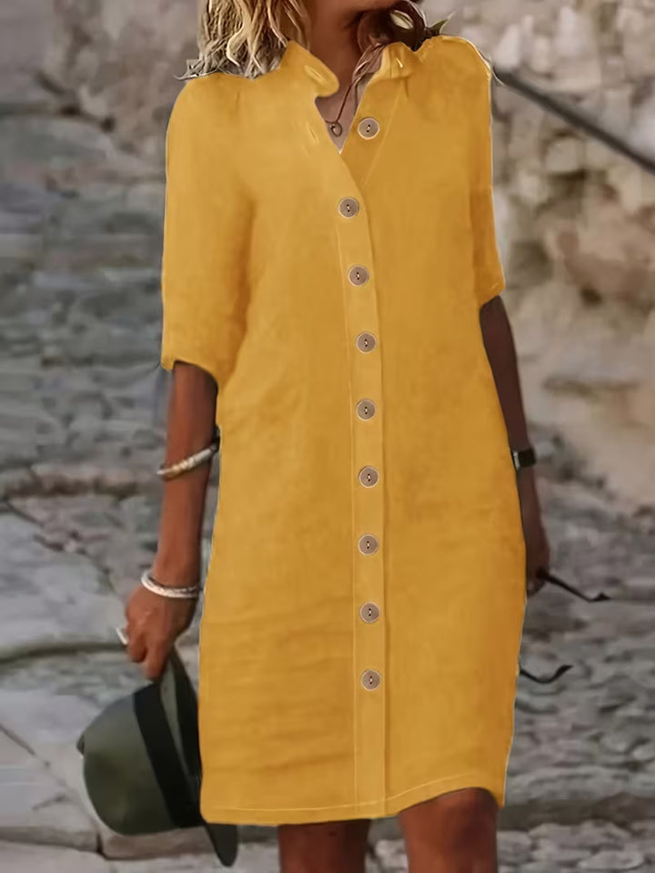 Keiniza - Short Sleeve Shirt Dress