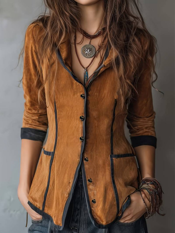 Yaara - Vintage Hooded Jacket With Long Sleeve