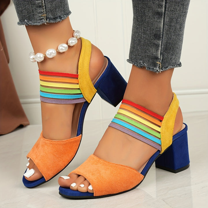 Aretha - Elegant Trendy Chunky Heeled Shoes