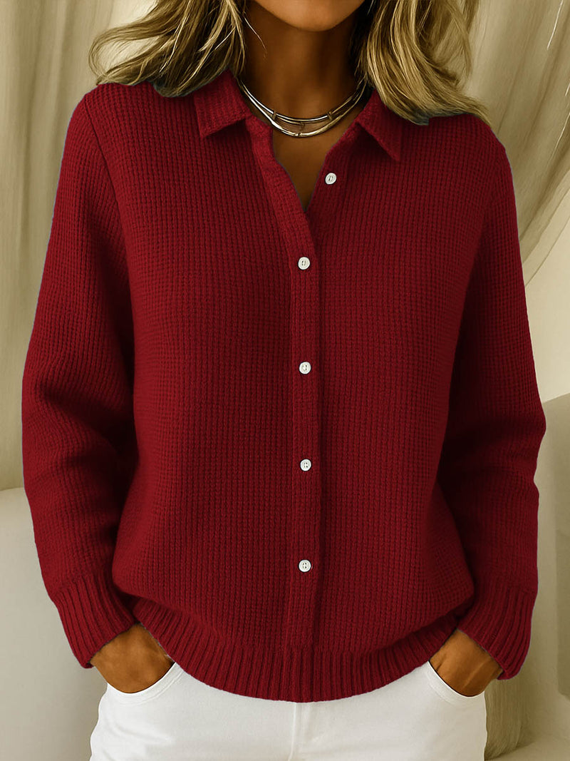 Miruna - Classic Button-down Knitted Shirt