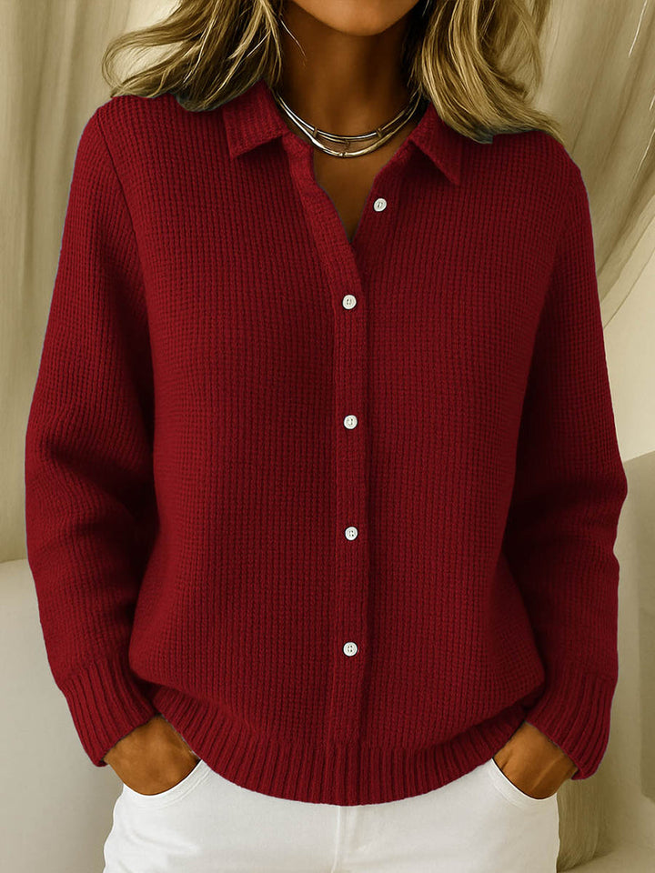 Miruna - Classic Button-down Knitted Shirt