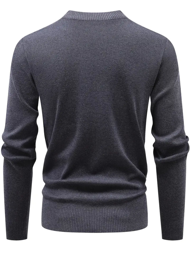 Yoann - Quarter-Zip Knitted Sweater