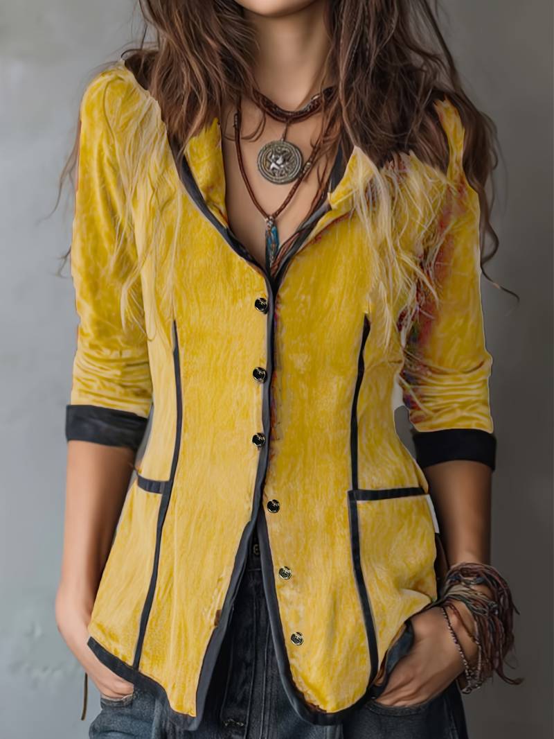 Yaara - Vintage Hooded Jacket With Long Sleeve