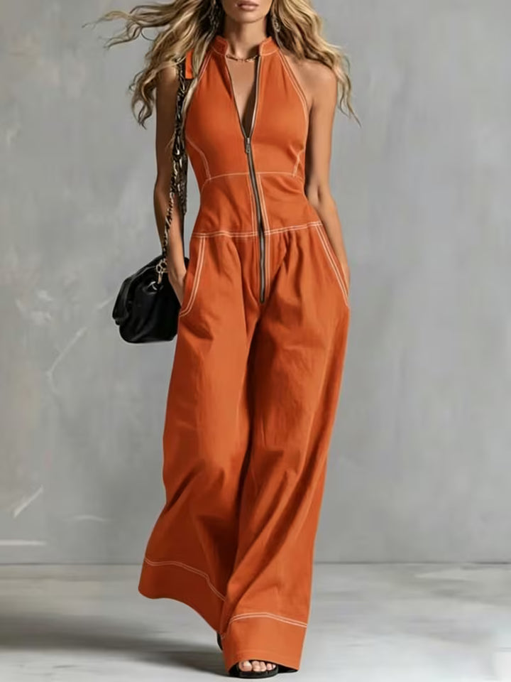 Bryana - Patchwork Striped Jumpsuit