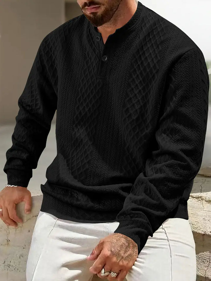 Warriner - Long Sleeve Sweatshirt With Geometric Pattern