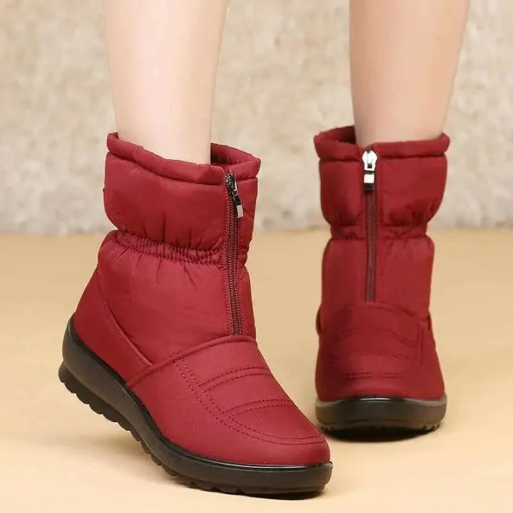 Afonia - Water Resistant Snow Boots with Zipper