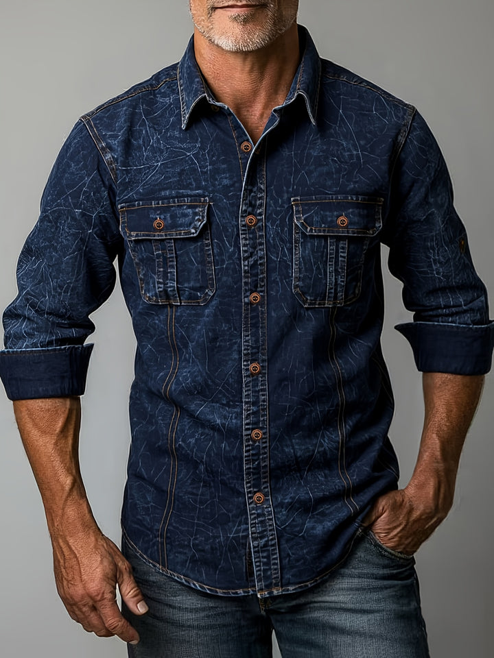 Dolvin - Casual Long Sleeve Shirt With Double Pocket