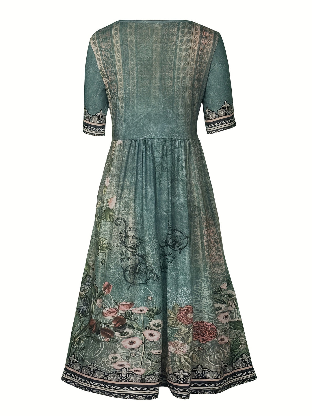 Jeeni - Short Sleeve Floral Printted Dress