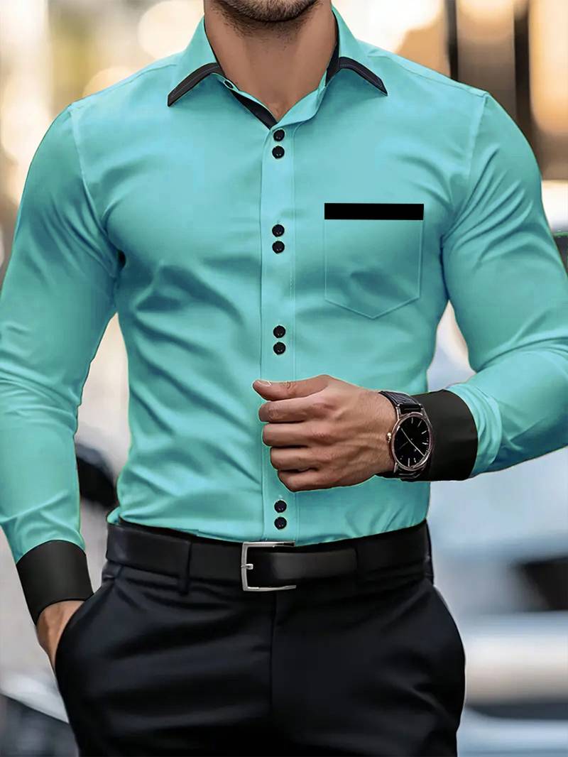 Shoval - Elegant Long Sleeve Shirt With Button