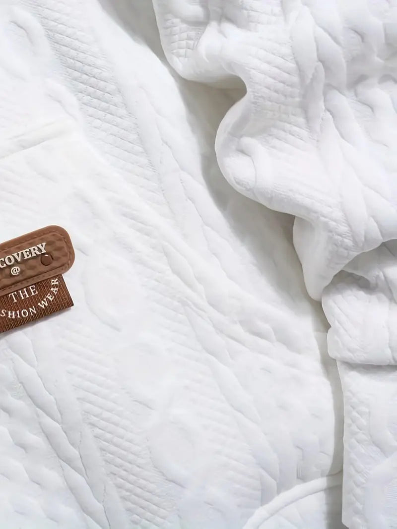 Pruitt - Long Sleeve Knitted Hoodie