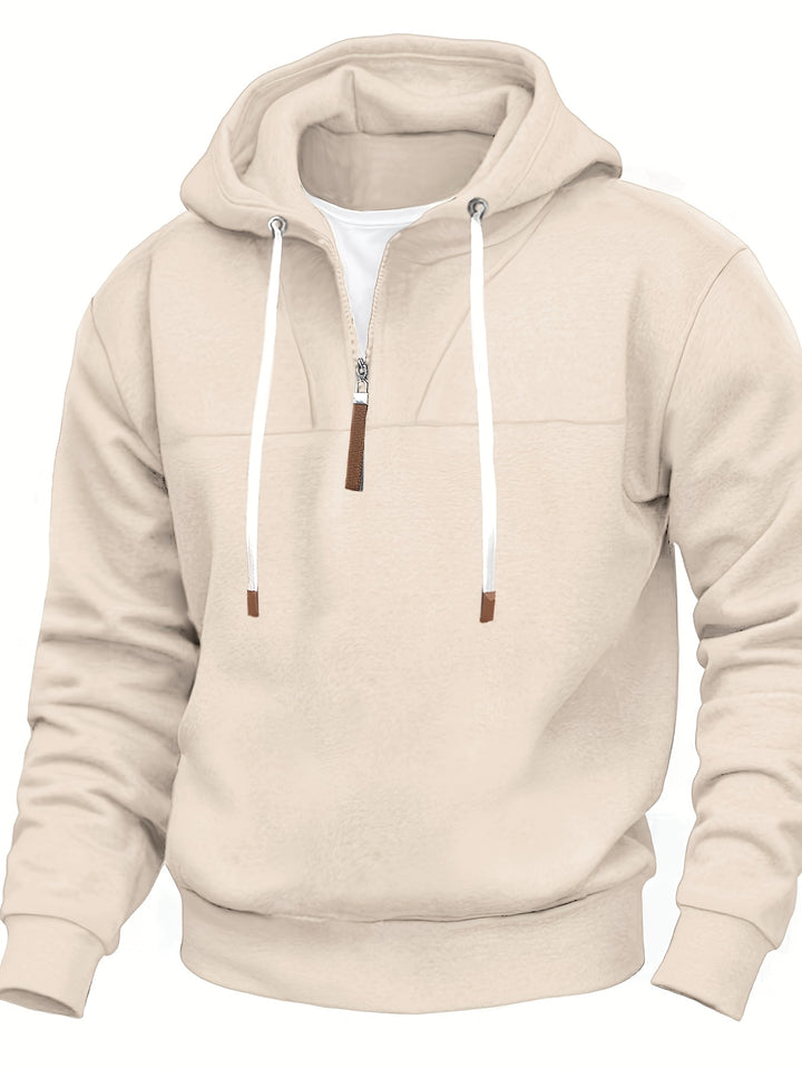 Kolton - Hooded Sweatshirt with Half Zipper