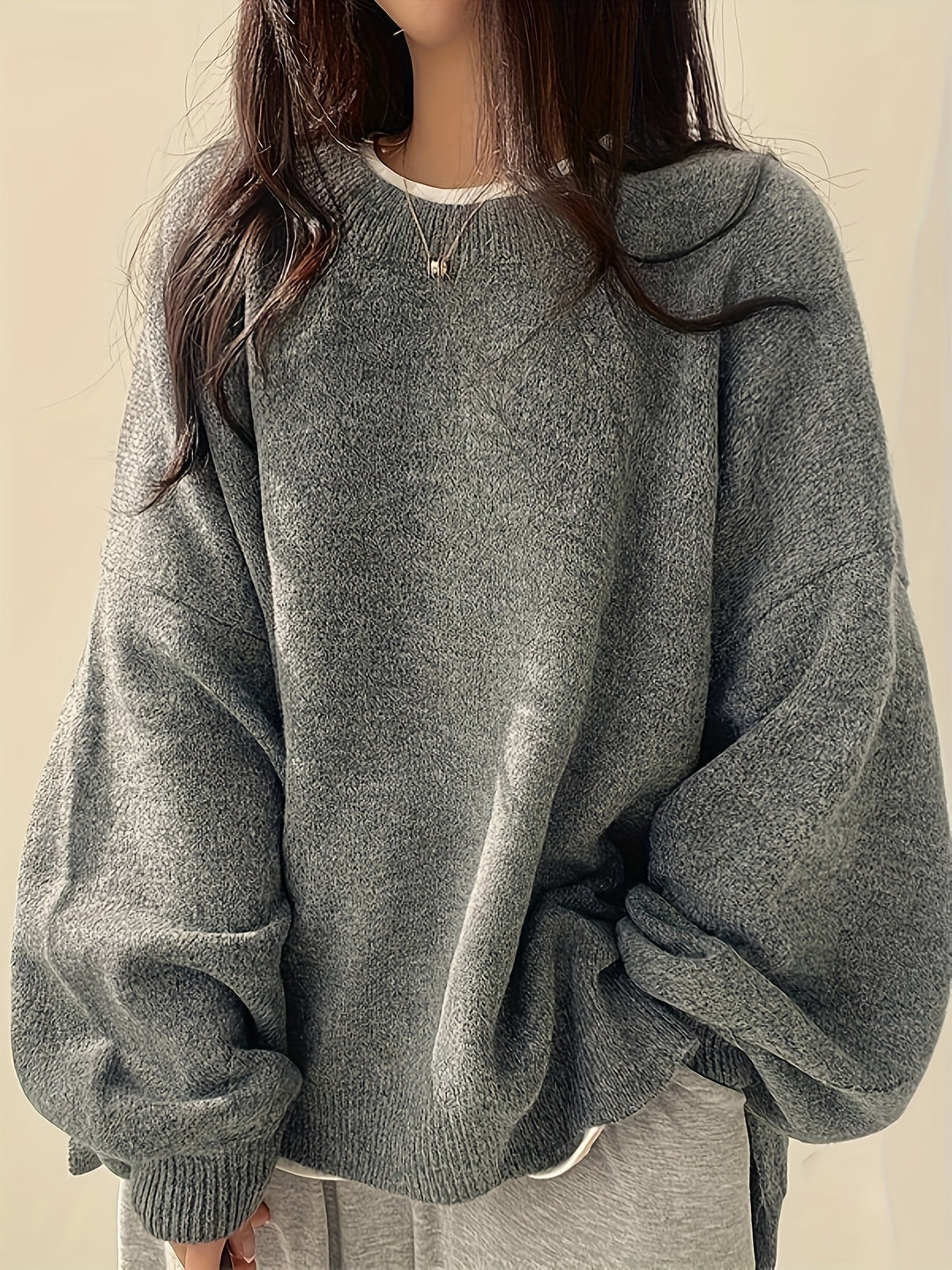 Pearline - Crew Neck Long Sleeve Sweater