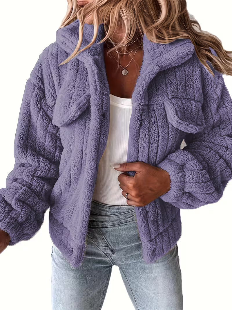 Lovana - Faux Fur Jacket Jacket With Pockets
