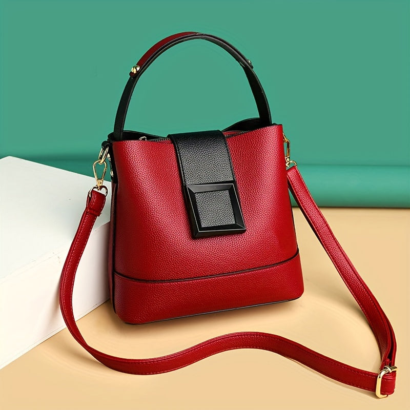 Maelisina - Elegant Bucket Bag With Adjustable Shoulder Strap