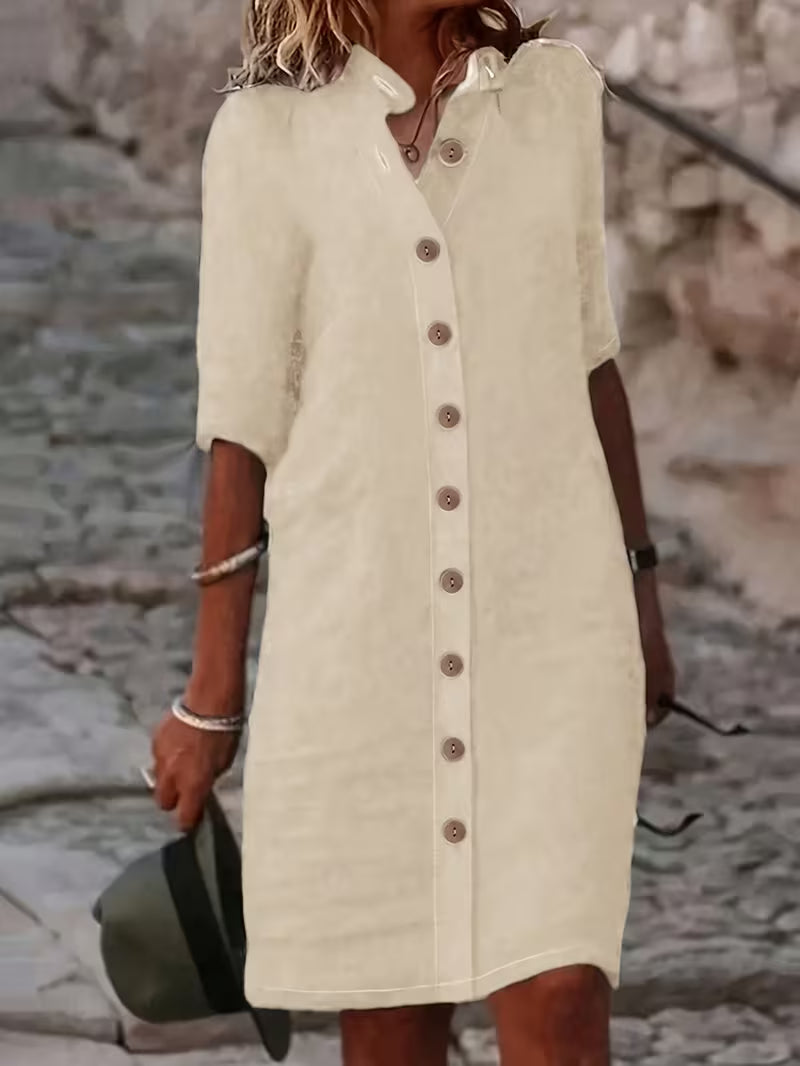 Keiniza - Short Sleeve Shirt Dress
