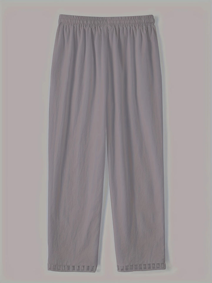 Tracey - Contrast Trim Cropped Pants