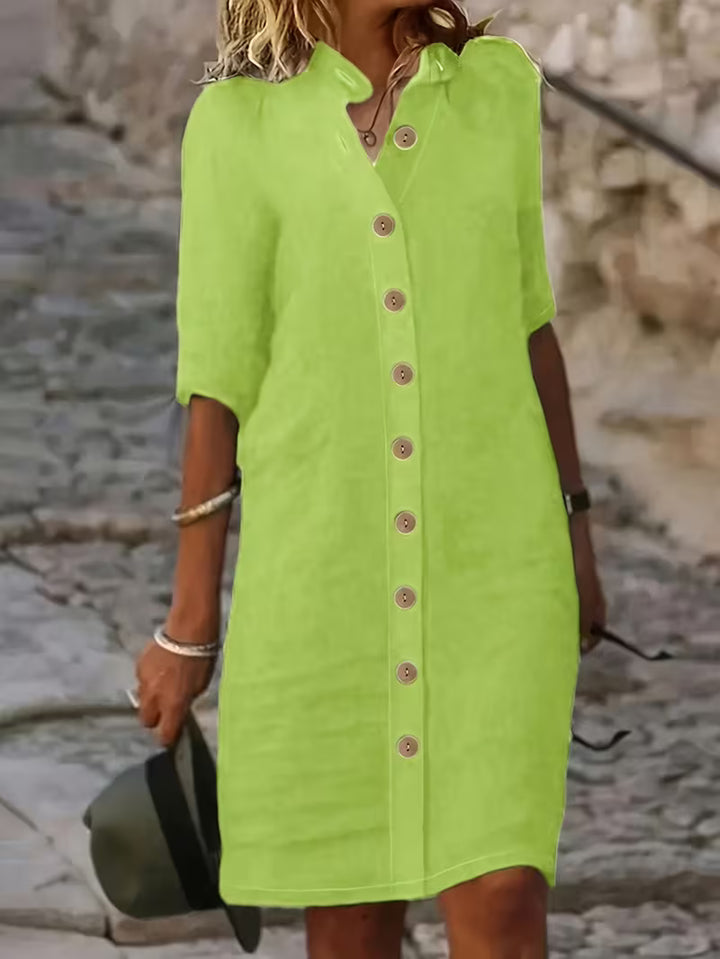 Keiniza - Short Sleeve Shirt Dress