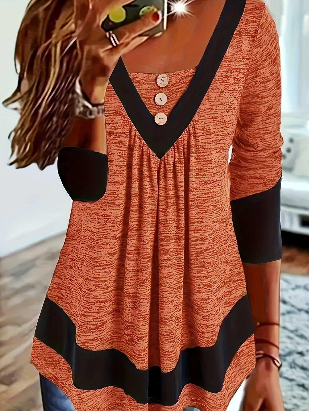 Grisel - Elegant Flared T-Shirt