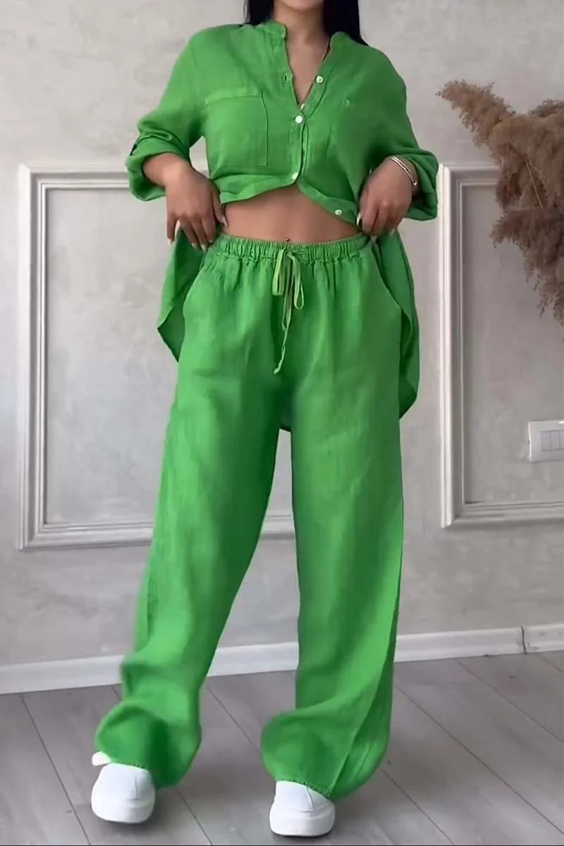 Arielle - Cotton Linen Two Piece Set