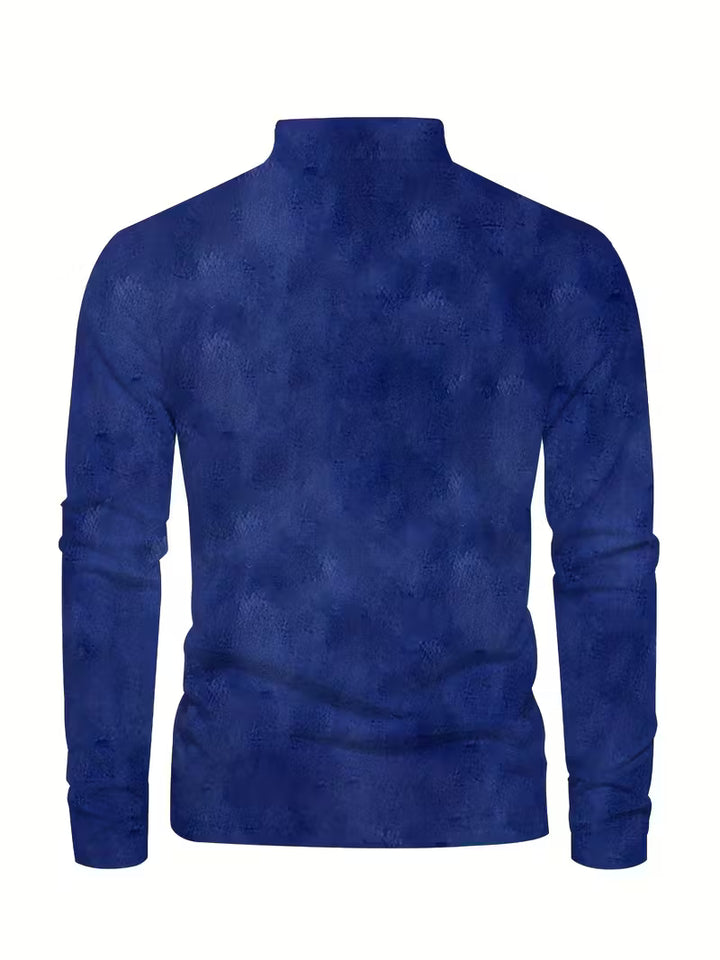 Giles - Stylish 3D Sailboat Print Lapel Shirt