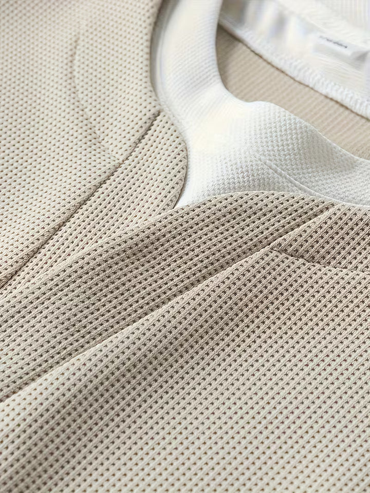Stjepan - Long Sleeve Top With White Fabric Collar