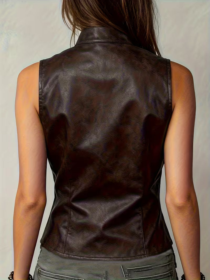 Felician - Retro Biker Street Trendy Vest