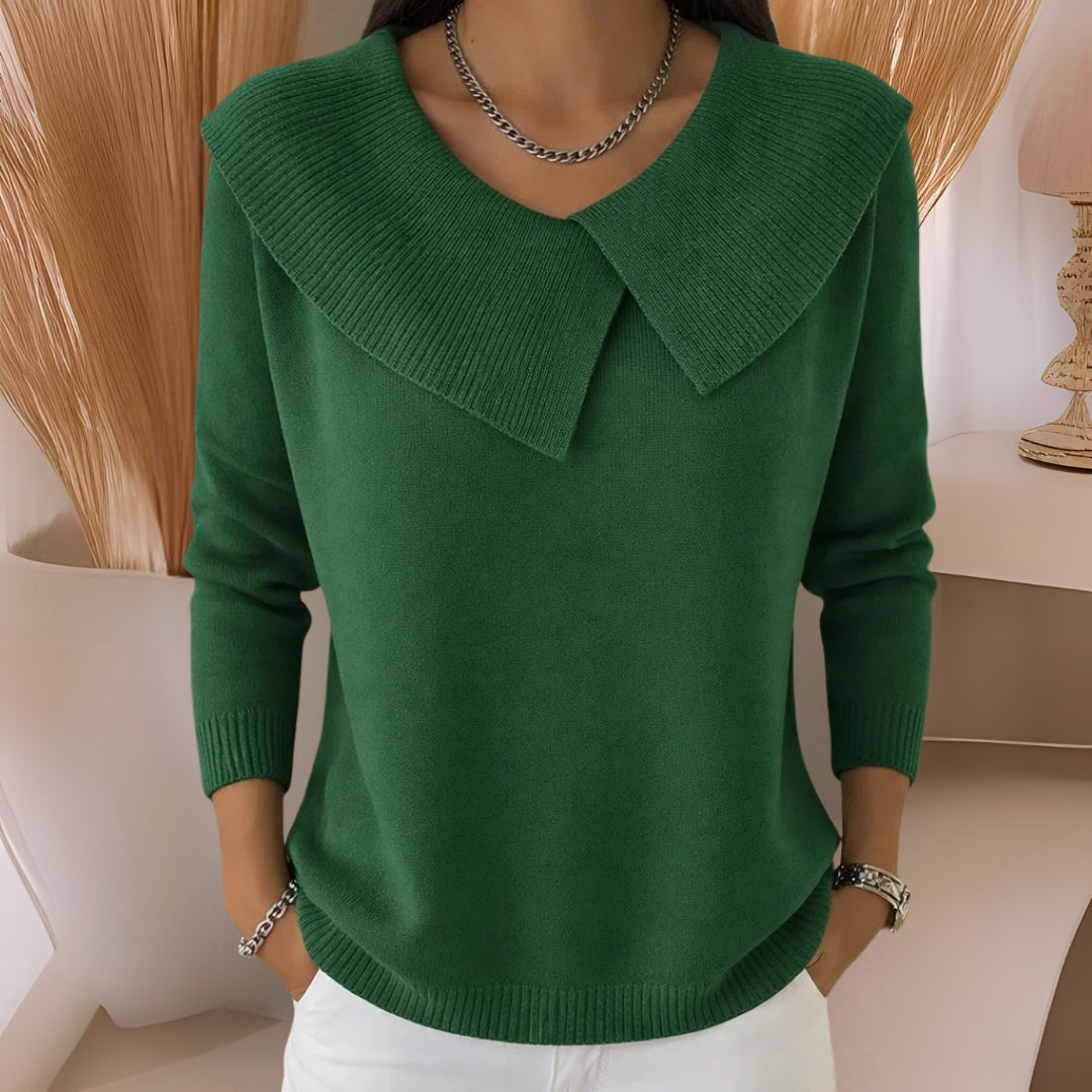Yamina - Cozy Collared Sweater