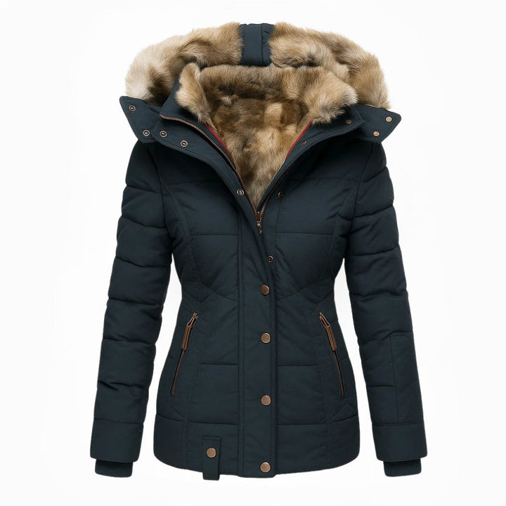 Barbra - Fur Lined Hooded Winter Coat
