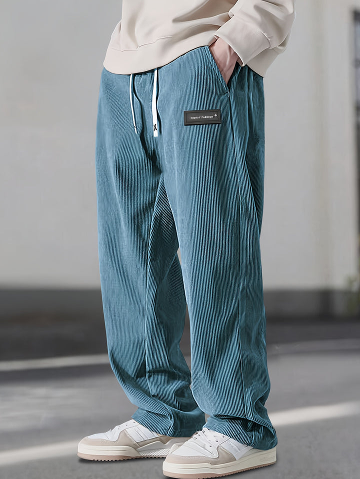 Asher - Straight Leg Pants With Drawstring Waist