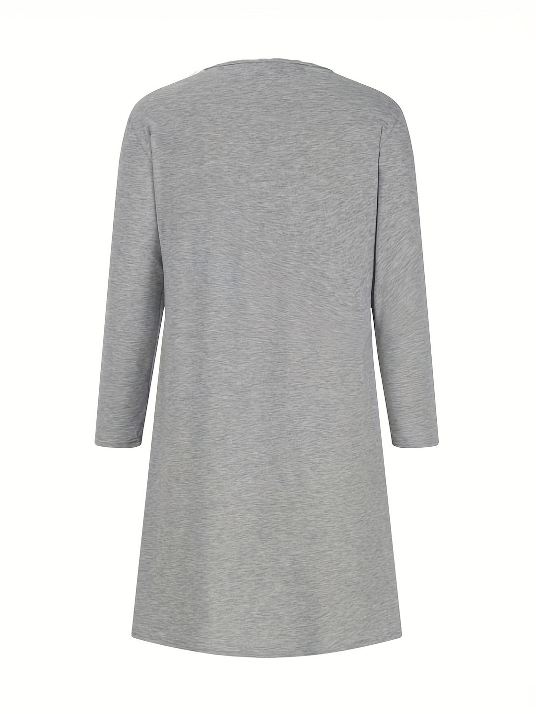 Alinor - Casual Plaid Patchwork Long Sleeve Dress