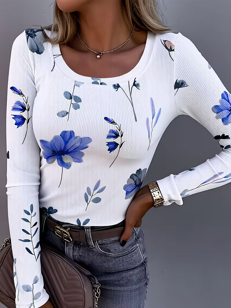 Rabiye - Square-Neck Floral Printed Top
