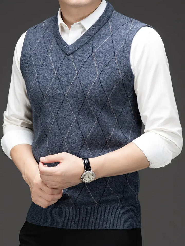 Yannick - Slim Fit Sleeveless Sweater